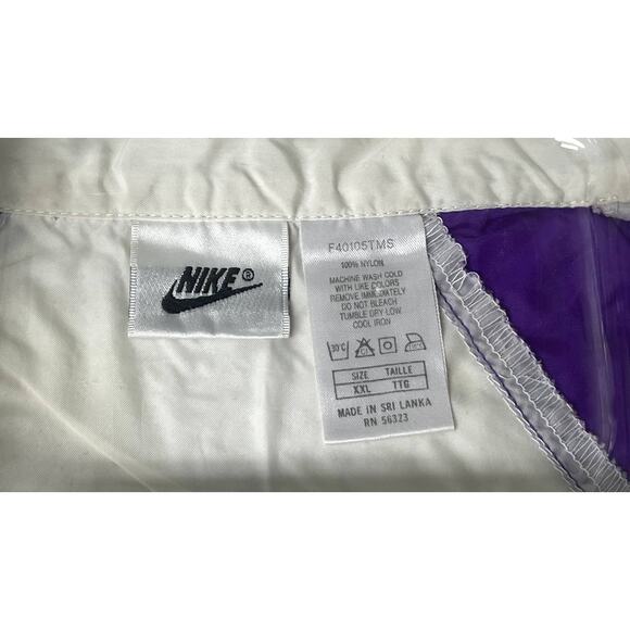 VINTAGE NIKE SWOOSH PURPLE
WINDBREAKER JACKET 1990S XXL Y2K GORPCORE
ATHLEISURE - Picture 8 of 8